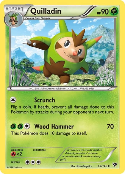 Quilladin, XY Base Set 13/146