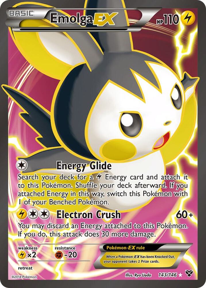 Emolga EX (143 Full Art), XY Base Set 143/146