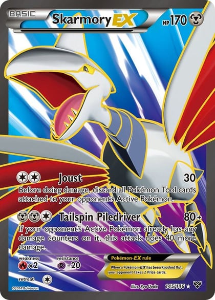 Skarmory EX (145 Full Art), XY Base Set 145/146