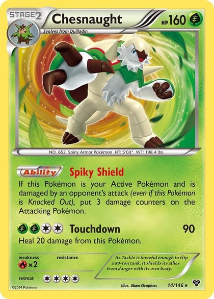 Chesnaught, XY Base Set 14/146