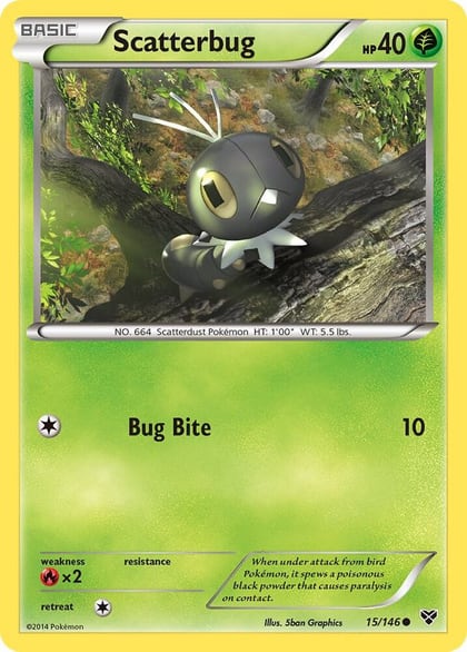 Scatterbug, XY Base Set 15/146