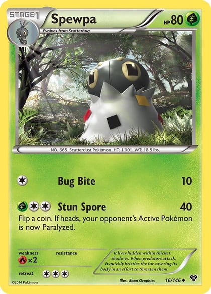 Spewpa, XY Base Set 16/146