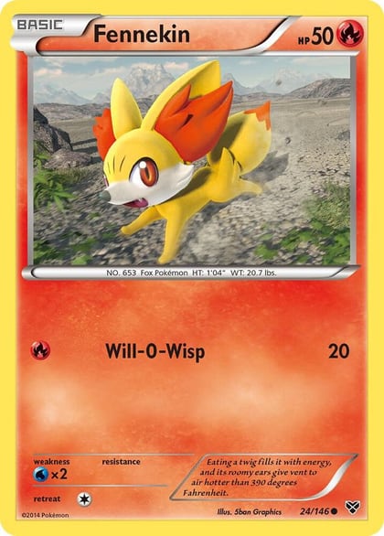 Fennekin, XY Base Set 24/146