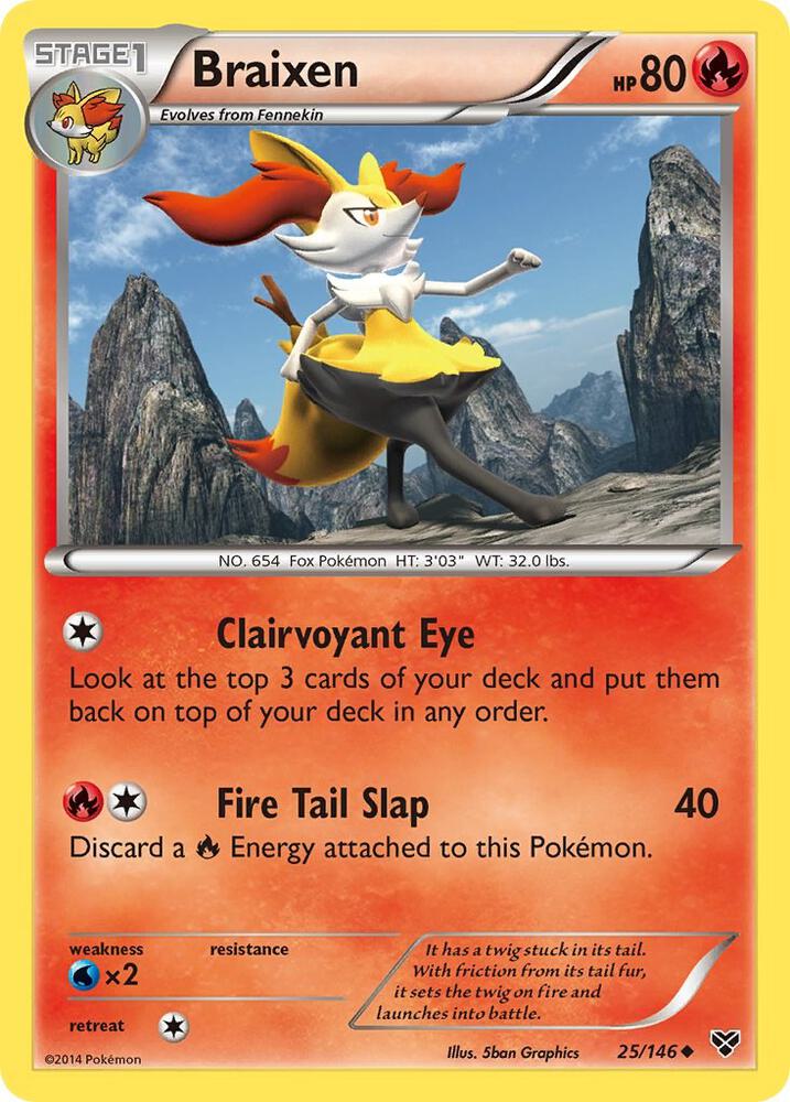 Braixen, XY Base Set 25/146