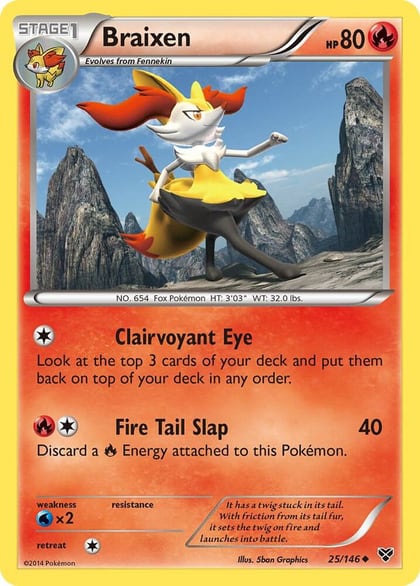 Braixen, XY Base Set 25/146