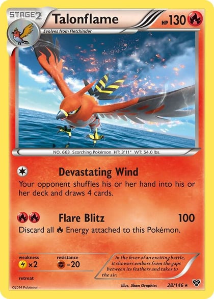 Talonflame, XY Base Set 28/146