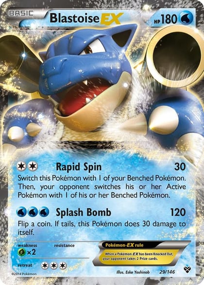 Blastoise EX, XY Base Set 29/146