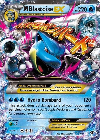 M Blastoise EX, XY Base Set 30/146