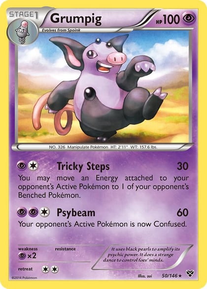 Grumpig, XY Base Set 50/146
