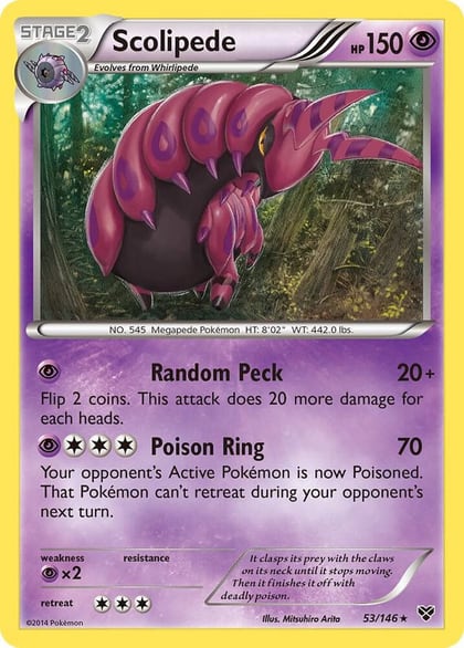 Scolipede, XY Base Set 53/146