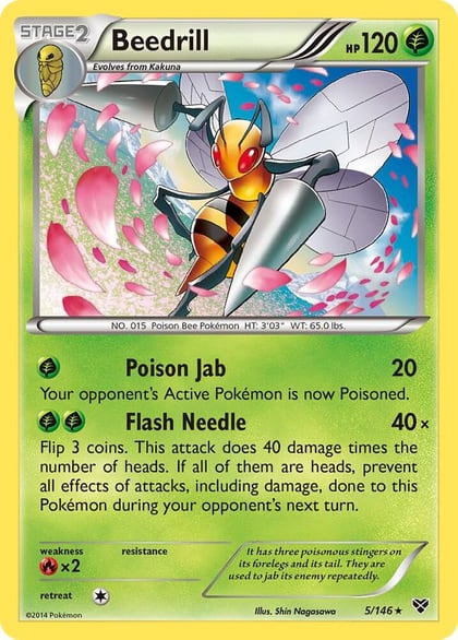 Beedrill, XY Base Set 5/146