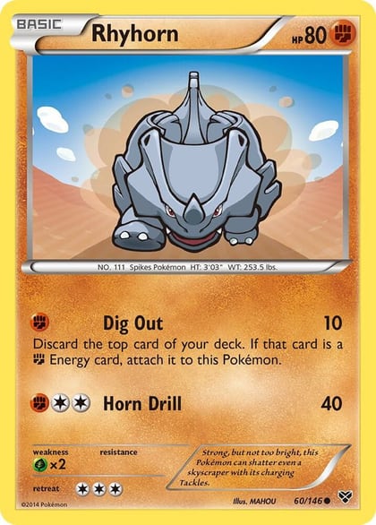 Rhyhorn, XY Base Set 60/146
