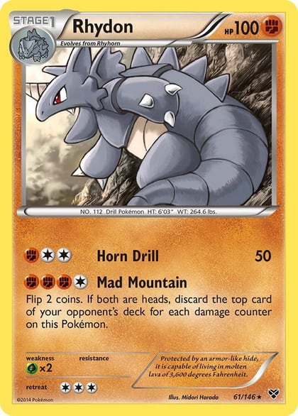 Rhydon, XY Base Set 61/146