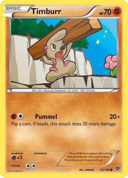 Timburr, XY Base Set 65/146