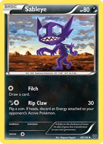 Sableye, XY Base Set 68/146