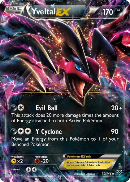 Yveltal EX, XY Base Set 79/146
