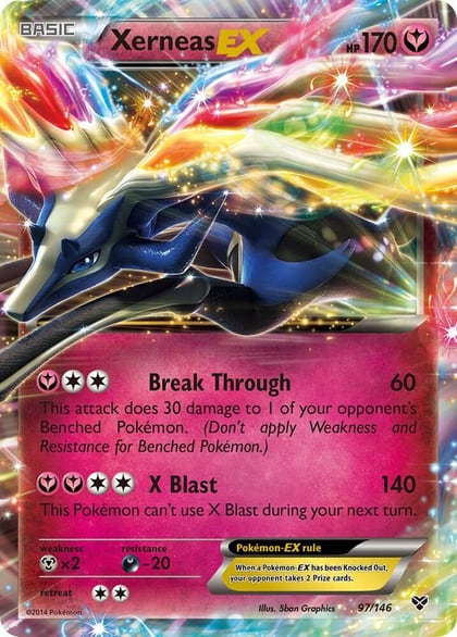 Xerneas EX, XY Base Set 97/146