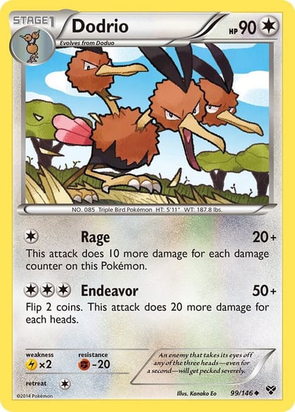 Dodrio, XY Base Set 99/146