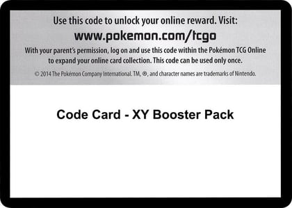 Code Card - XY Booster Pack, XY Base Set P280504