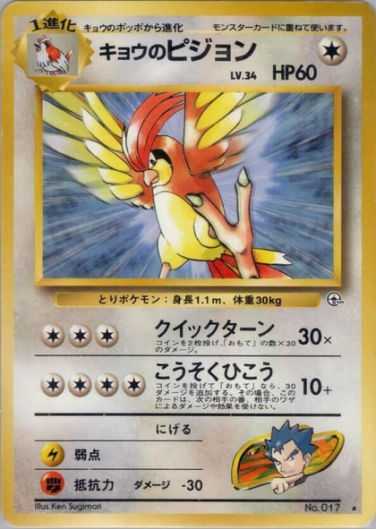 Koga's Pidgeotto, Challenge from the Darkness #575354