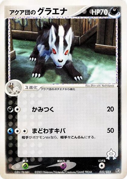 Team Aqua's Mightyena - 022/033, Aqua Deck Kit 022/033