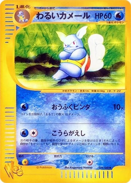 Dark Wartortle, Pokemon Web 024/048