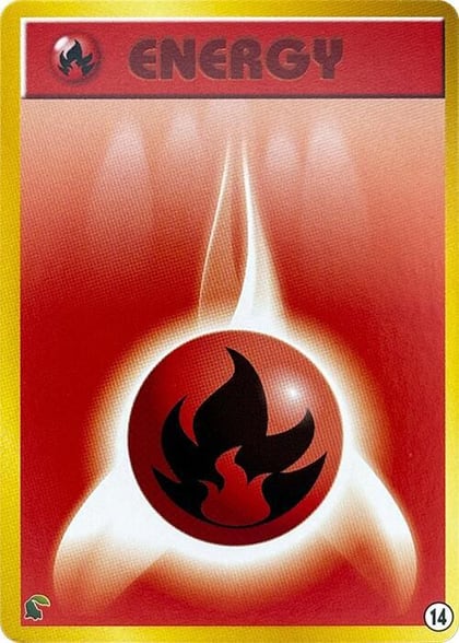 Basic Fire Energy - 14, Intro Pack Neo (Chikorita) 14