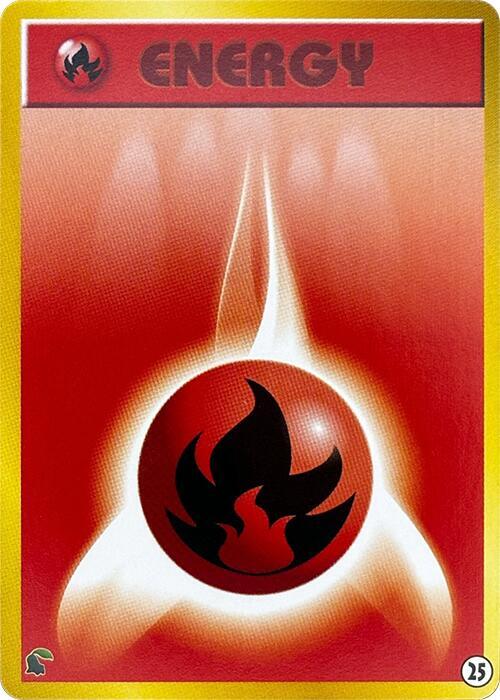 Basic Fire Energy - 25, Intro Pack Neo (Chikorita) 25