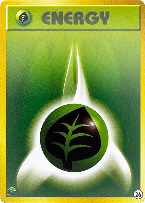 Basic Grass Energy - 26, Intro Pack Neo (Chikorita) 26