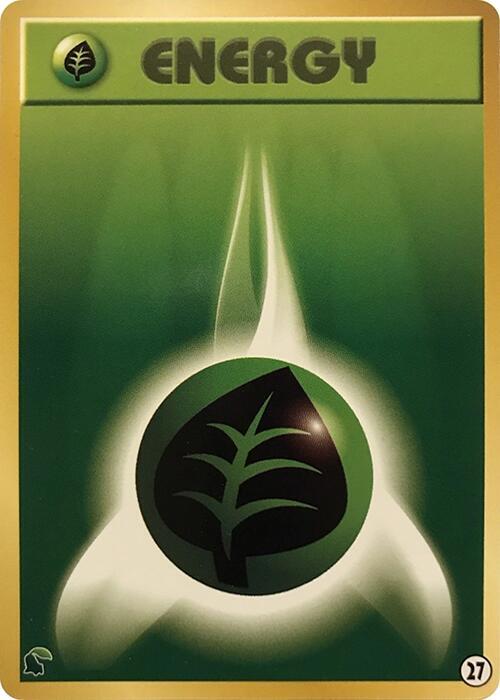 Basic Grass Energy - 27, Intro Pack Neo (Chikorita) 27