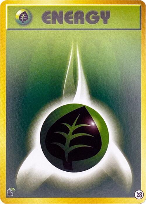 Basic Grass Energy - 28, Intro Pack Neo (Chikorita) 28