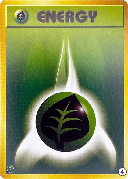 Basic Grass Energy - 4, Intro Pack Neo (Chikorita) 4