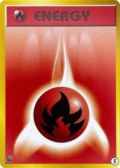Basic Fire Energy - 5, Intro Pack Neo (Chikorita) 5