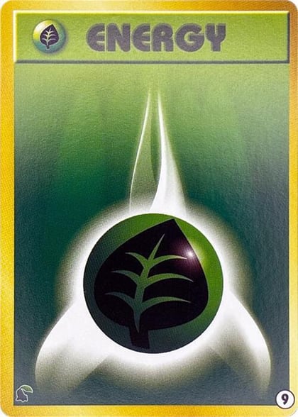 Basic Grass Energy - 9, Intro Pack Neo (Chikorita) 9