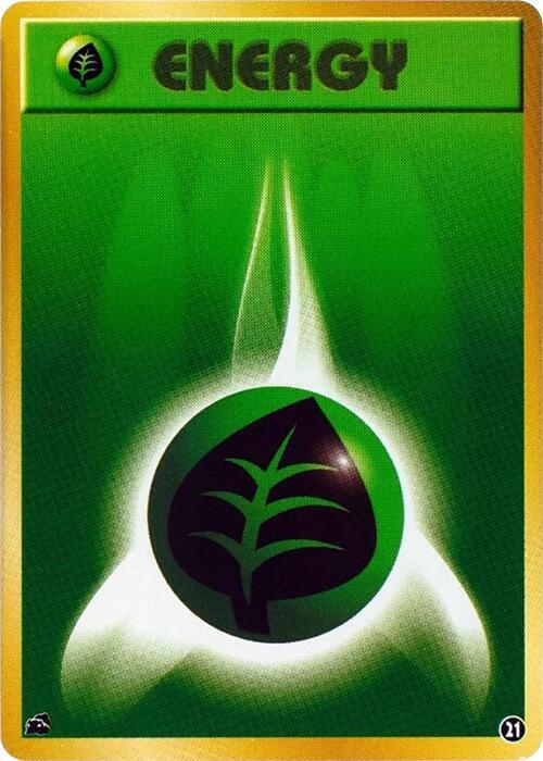 Basic Grass Energy - 21, Intro Pack (Bulbasaur) 21