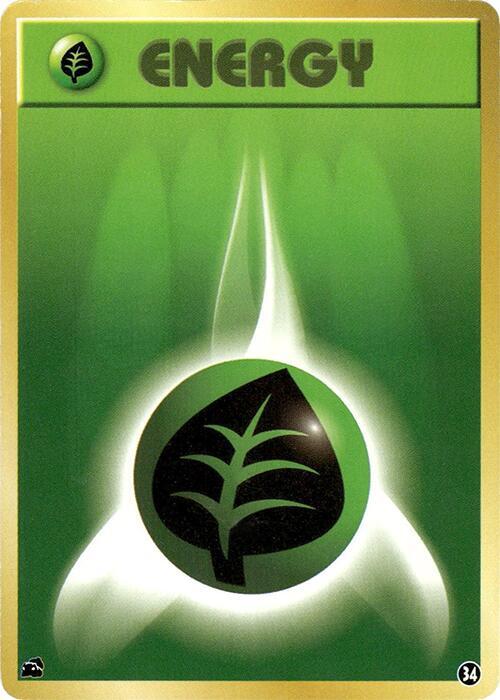 Basic Grass Energy - 34, Intro Pack (Bulbasaur) 34