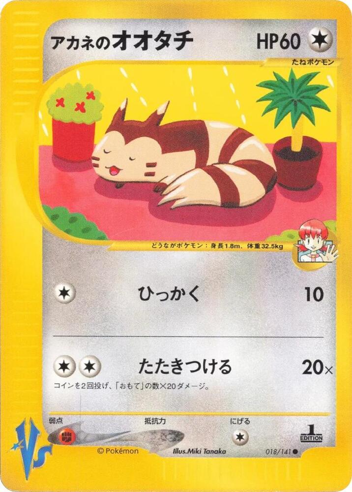 Whitney's Furret, Pokemon VS 018/141