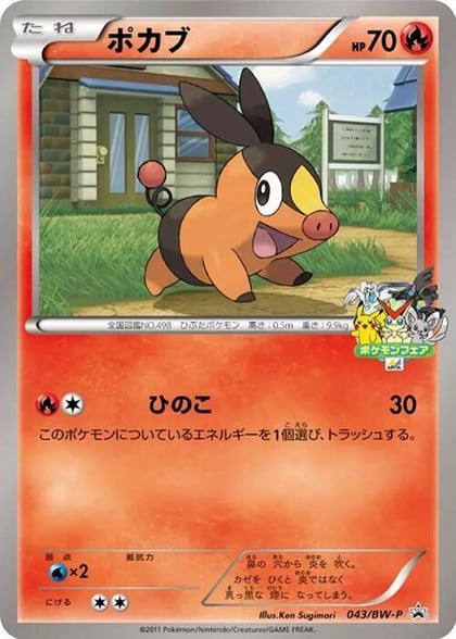 Tepig - 043/BW-P, BW-P Promotional cards 043/BW-P