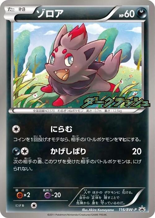 Zorua - 116/BW-P, BW-P Promotional cards 116/BW-P