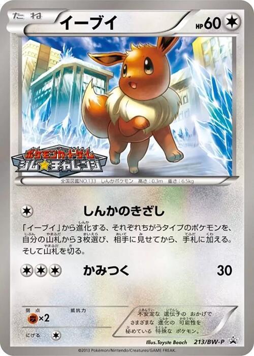 Eevee - 213/BW-P, BW-P Promotional cards 213/BW-P