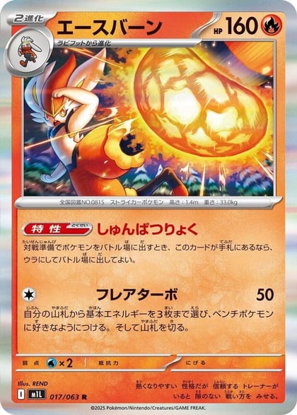 Cinderace, m1L: Mega Brave 017/063