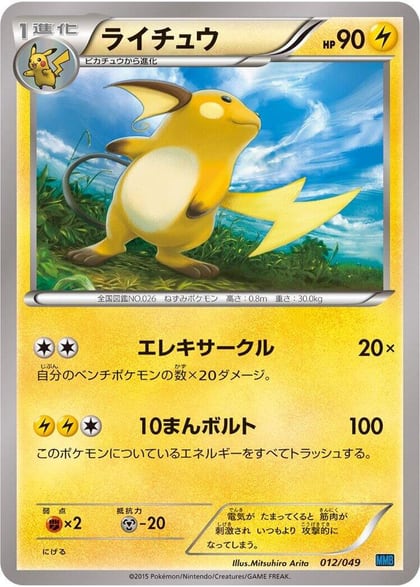 Raichu, M Master Deck Build Box Speed Style 012/049