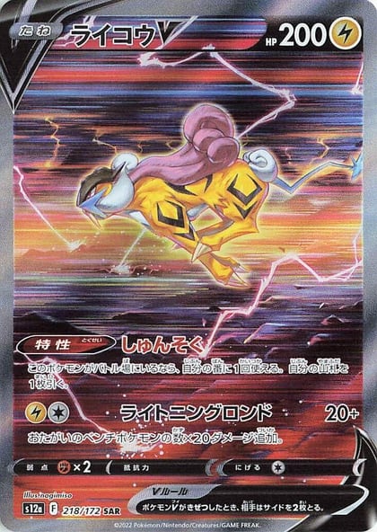 Raikou V - 218/172, S12a: VSTAR Universe 218/172