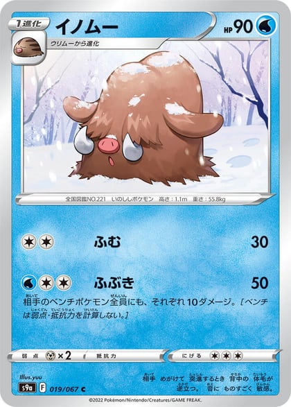 Piloswine, S9a: Battle Region 019/067