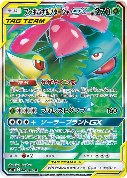 Venusaur & Snivy GX - 065/064, SM11a: Remix Bout 065/064