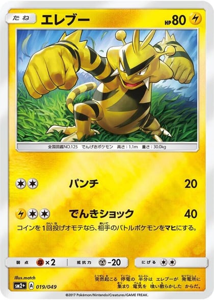 Electabuzz, SM2+: Facing a New Trial 019/049