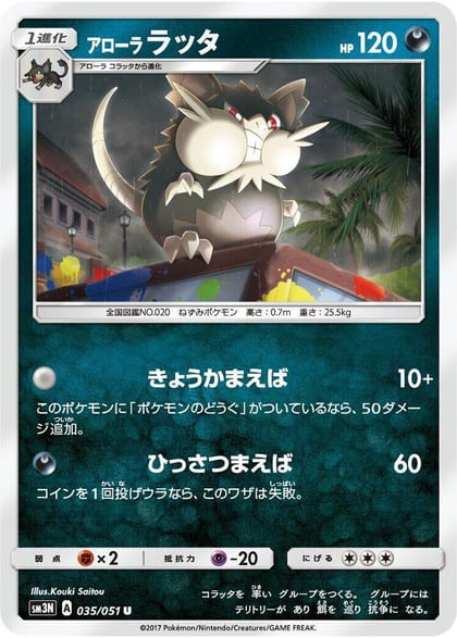 Alolan Raticate, SM3N: Darkness that Consumes Light 035/051