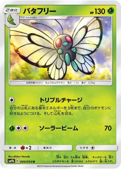 Butterfree, SM9b: Full Metal Wall 004/054