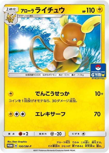 Alolan Raichu - 100/SM-P, SM-P: Sun & Moon Promos 100/SM-P