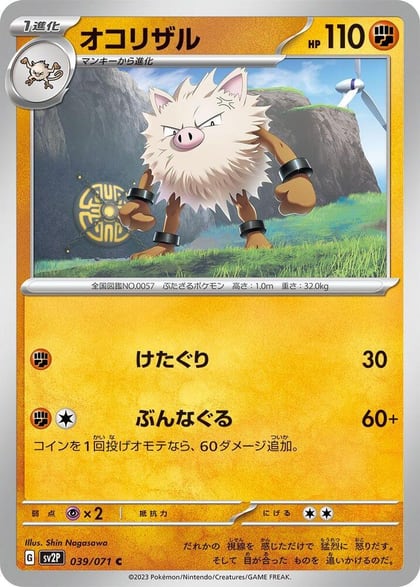 Primeape, SV2P: Snow Hazard 039/071